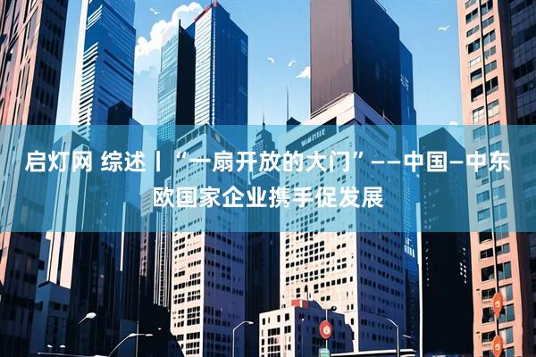 启灯网 综述丨“一扇开放的大门”——中国—中东欧国家企业携手促发展