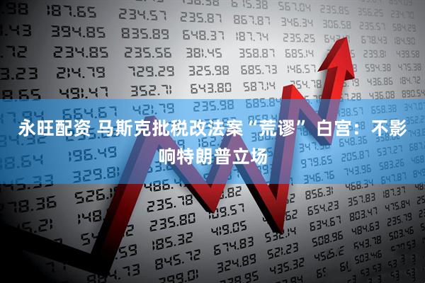 永旺配资 马斯克批税改法案“荒谬” 白宫：不影响特朗普立场